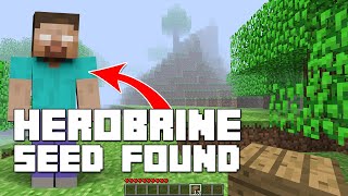 The original Herobrine seed has finally been found [upl. by Yrian]