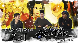 Avatar The Last Airbender  2x1 “The Avatar State” REACTION [upl. by Earla419]