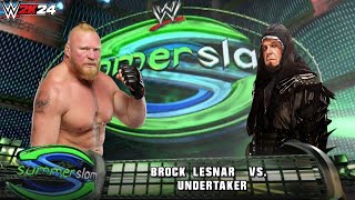 Brock Lesnar vs Undertaker  Wrestlemania 30 WWE 2K24 Showcase Mode  PS5 Gameplay [upl. by Slack]