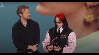 BILLIE EILISH Wins Song Of The Year For quotWHAT WAS I MADE FORquot  2024 GRAMMYs Acceptance Speech [upl. by Nomor]