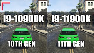 Intel Core i910900K vs Intel Core i911900K — Test in 10 Games 1080p 1440p [upl. by Essex]