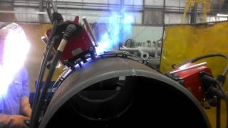 Automatic FCAW welding [upl. by Yesnikcm]