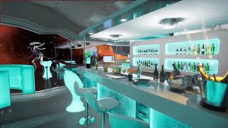 Spaceship Lounge  Bar Ambience  2 hours [upl. by Ilojna]