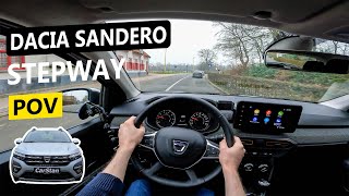 2022 Dacia Sandero Stepway POV Test Drive EcoG Comfort 101 PS  100 HP [upl. by Anastatius]