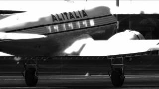 FS2004 Alitalia 60s DC3 flight over Rome [upl. by Anailil]