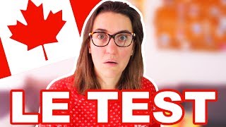 JE PASSE LE TEST POUR LA CITOYENNETÉ CANADIENNE  CAM cest elle [upl. by Haisi]