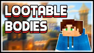 Minecraft Lootable Bodies Mod Player Corpses Minecraft v18 Mod Spotlight [upl. by Ahsiuqel]