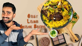 Arabic Style Lamb Shank Recipe OvenMandi RiceScrumptious lamb oven arabic healthy lambshank [upl. by Rahm]