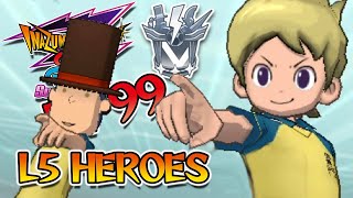 Vs L5 Heroes  Lv 99 Routes Part 28  Inazuma Eleven GO Galaxy Supernova [upl. by Ayo793]