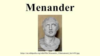 Menander [upl. by Cressler]