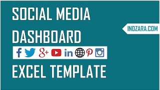 Social Media Dashboard  Free Excel Template to report Social Media metrics [upl. by Ribaj180]