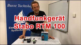 Stabo RTM 100 preiswertes Seefunk Handgerät von Busse Yachtshop [upl. by Desmund]