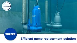 Efficient pump replacement solution for wastewater pumping stations [upl. by Ragouzis]