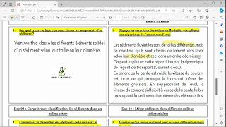 2Caractères et classification des sédiments fluviatiles [upl. by Naillimxam]