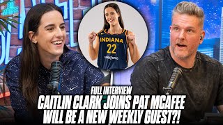 Caitlin Clark Joins The Pat McAfee Show After Becoming The 1 Pick In The WNBA Draft [upl. by Karwan]