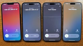 iPhone 13 Pro Max vs 14 Pro Max vs 15 Pro Max vs 16 Pro Max Incoming Call Reflection Ringtone [upl. by Earb]