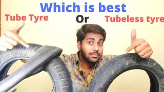 Tube Vs Tubeless Tyre  Which Tyre Is Best  Tamil  TommyDinesh  td tubetyre tubelesstyre [upl. by Alenoel449]