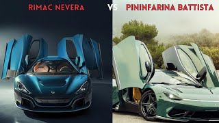 Epic Clash Rimac Nevera takes on Pininfarina Battista [upl. by Sid255]