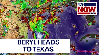 Tracking Beryl as it heads to Texas  LiveNOW from FOX [upl. by Ainecey]