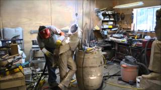 Part 2 of 2 TimeLapse Casting amp Bronzing Sculpture  Nathan Scott [upl. by Budding]