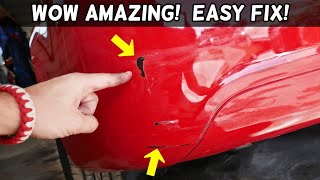 HOW TO FIX PAINT SCRATCH ON CAR BUMPER like a PRO  Easy [upl. by Conard]