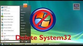 Delete System32 Windows Vista [upl. by Droc537]