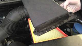 VW Polo 12 Air Filter change [upl. by Finlay]