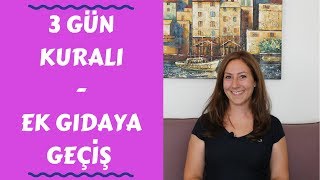 3 Gün Kuralı Nedir  EK GIDAYA GEÇİŞ  Bebek Beslenmesi [upl. by Anauq]