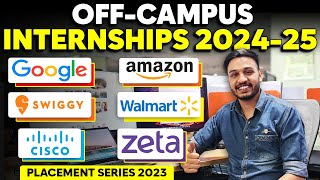 OFF Campus SDE Internships  Placement Series 2023  Hiring  2025 2024 2023 Batch  Kushal Vijay [upl. by Grantland]