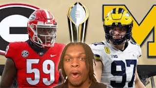 Georgia vs Michigan Highlights Reaction 202122 Orange Bowl [upl. by Arrio]