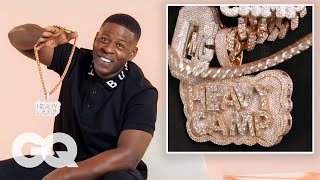 Blac Youngsta Shows Off His Insane Jewelry Collection  GQ [upl. by Kalikow947]