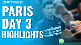 Nadal Overcomes Mannarino Challenge Djokovic Survives Moutet Scare  Paris 2019 Highlights Day 3 [upl. by Asiret821]