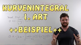 Kurvenintegral 1 Art skalar  BEISPIEL Masse eines Drahtes entlang einer Helix [upl. by Ysset]