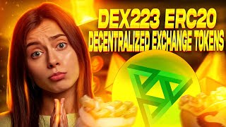 ⚡ DEX223 Decentralized exchange for ERC223 amp ERC20 tokens ⚡ [upl. by Noraf]