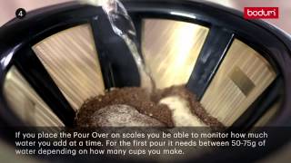 BODUM® How to Make Pour Over Coffee [upl. by Ecnarret]