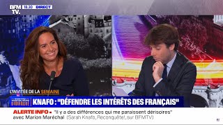 Sarah Knafo  Mon premier plateau face à Duhamel sur BFMTV [upl. by Torres681]