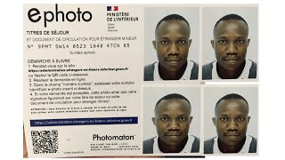 Comment faire ephoto pour titre de séjour permis de conduire visa ou passeport [upl. by Dianna]