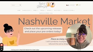 Nashville Market Window Shop with TopKnot Part 2 🧡 PreOrder today with TopKnot Stitcher Shop [upl. by Ener]