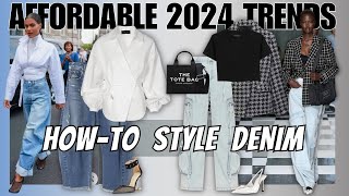 Affordable 2024 Denim Trends and How to Style Them [upl. by Alhak]