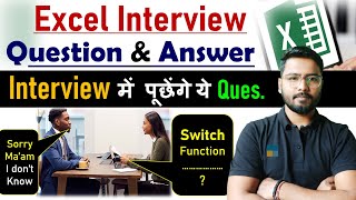 Excel interview question and answer  Switch in Excel  Excel Interview [upl. by Aneekal445]