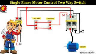 Single Phase Motor Control Two Way Switch [upl. by Anabella]