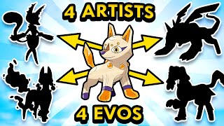 4 Artists Design Evolved Forms for my Pokemon 2 [upl. by Ydniw351]