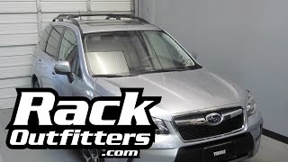 Subaru Forester Thule BLACK AeroBlade EDGE Base Roof Rack 1416 by Rack Outfitters [upl. by Wernsman914]