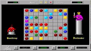 Color Lines aka Цветные Линии Gamos MSDOS 1992 PC Longplay [upl. by Rhodie]