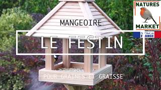 Mangeoire sur Pied  quotLe Festinquot pour les oiseaux du jardin  fabriquée en France  Natures Market [upl. by Darell]