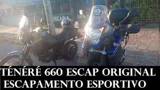 TÉNÉRÉ 660 COM ESCAP ESPORTIVO E ORIGINAL VEJA A DIFERENÇA [upl. by Eglanteen]