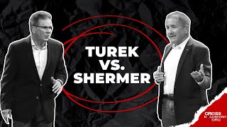 Debate What Best Explains Reality Theism or Atheism Frank Turek vs Michael Shermer [upl. by Mellisa419]