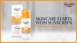 Eucerin Sun Fluid Even Pigment Perfector SPF 50 [upl. by Ardella708]