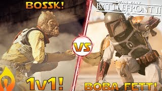 Boba Fett vs Bossk Gameplay 1v1 Duel In Star Wars Battlefront 2 [upl. by Callery326]