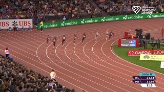 Women’s 200m Final  Ta Lou Disqualified  2024 Brussels Diamond League [upl. by Aizirtap]